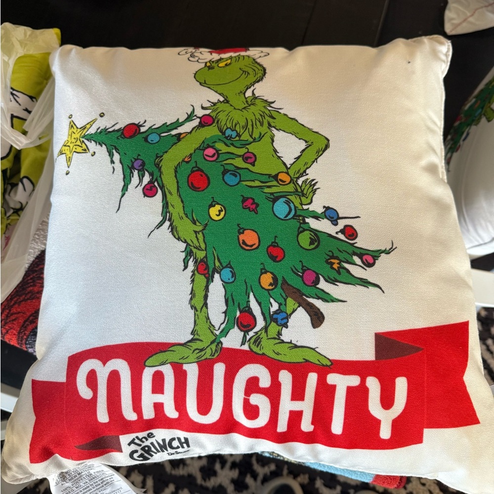 Grinch Pillow